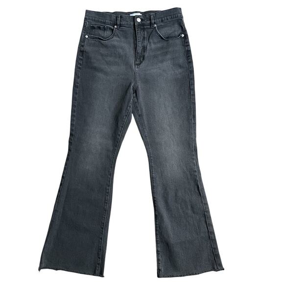 LOFT Denim - Loft The Slim Flare Jeans Crop Stretch Raw Hem 90s Size 12/31